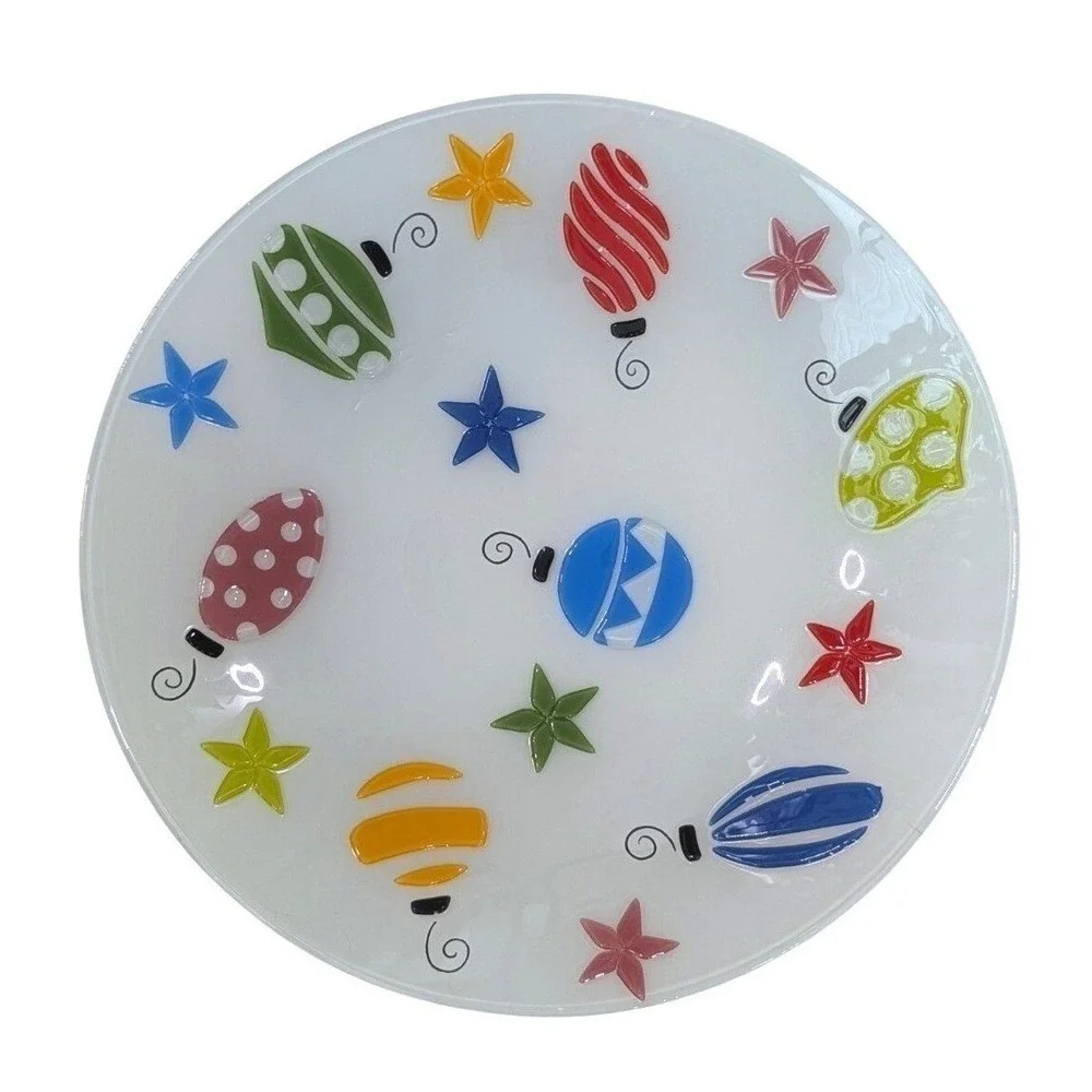 BLOCK 16 Inch Christmas‎ Tree Ornament Round Platter